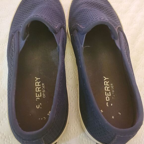 Sperry Pier Sider Navy Blue Shoes Size 8.5 M - Picture 5 of 7